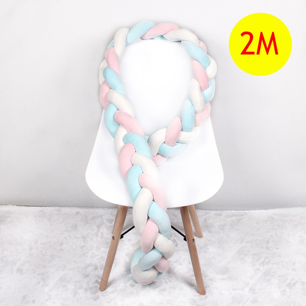 Braided Crib Bumper Baby Cushion